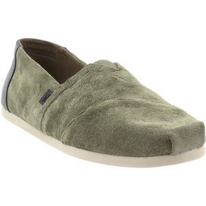 TOMS Green Alpargata Corduroy Leather